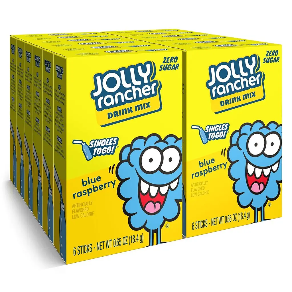Порошковий напій Jolly Rancher Water Drink Mix Blue Raspberry 6 стіків - фото 9
