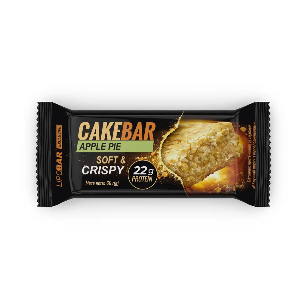Протеїновий батончик, Cake Bar — 60 г Apple Pie