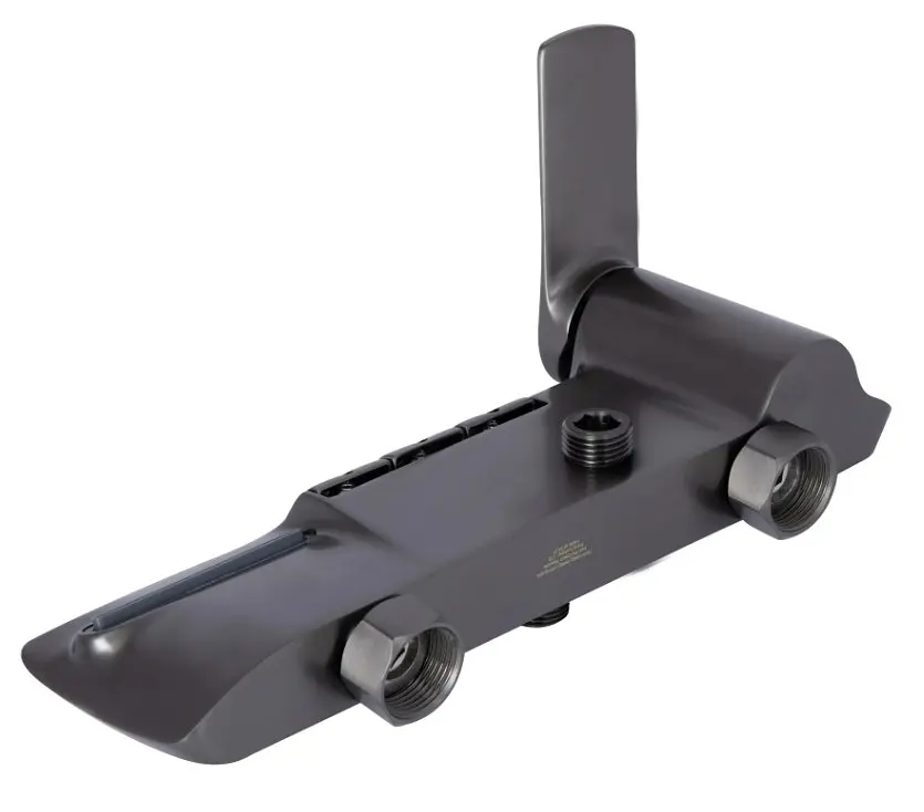 Душова система універсальна Qtap Slavonice Gunmetal Black PVD з виливом QTSLA111GMB45905 - фото 8