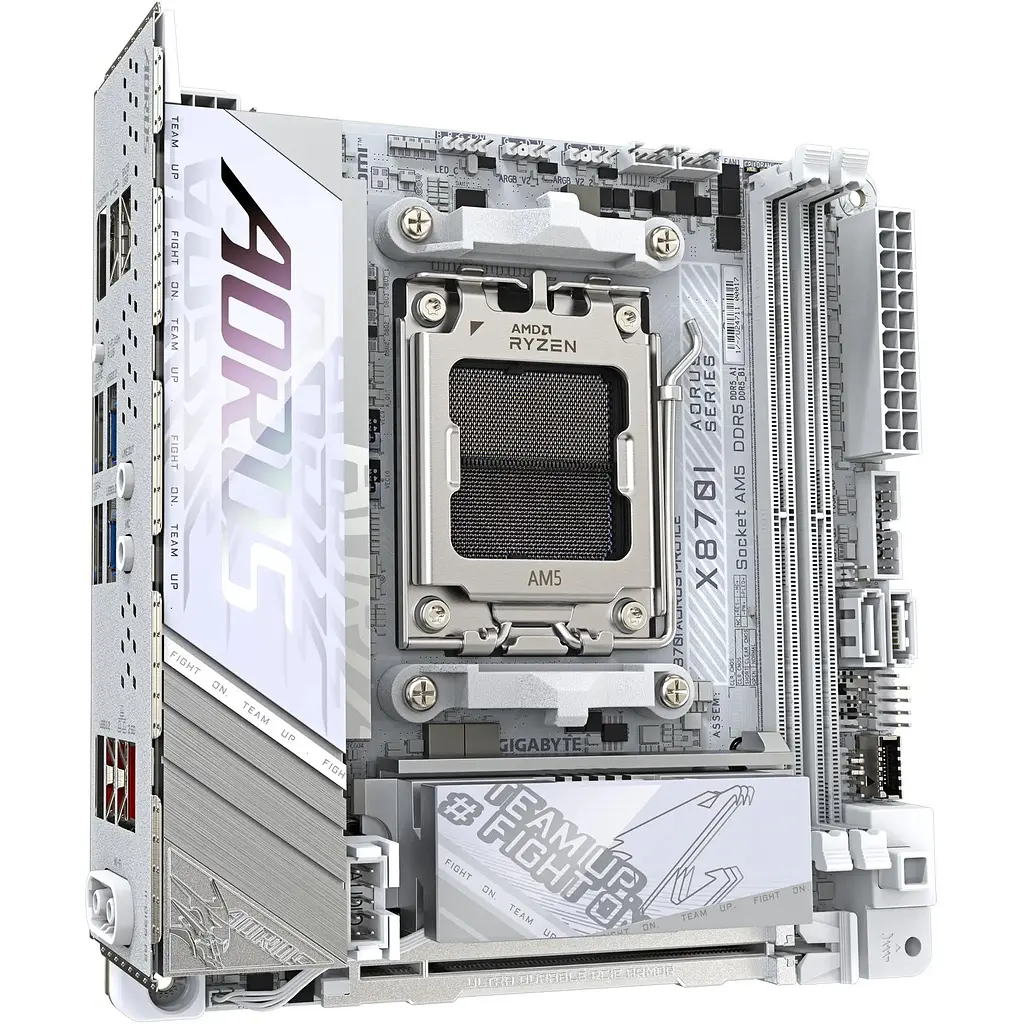 Материнська плата Gigabyte X870A AORUS PRO ICE sAM5 X870A AORUS PRO ICE 2xDDR5 M.2 Wi-Fi BT HDMI Type-C ATX - фото 2