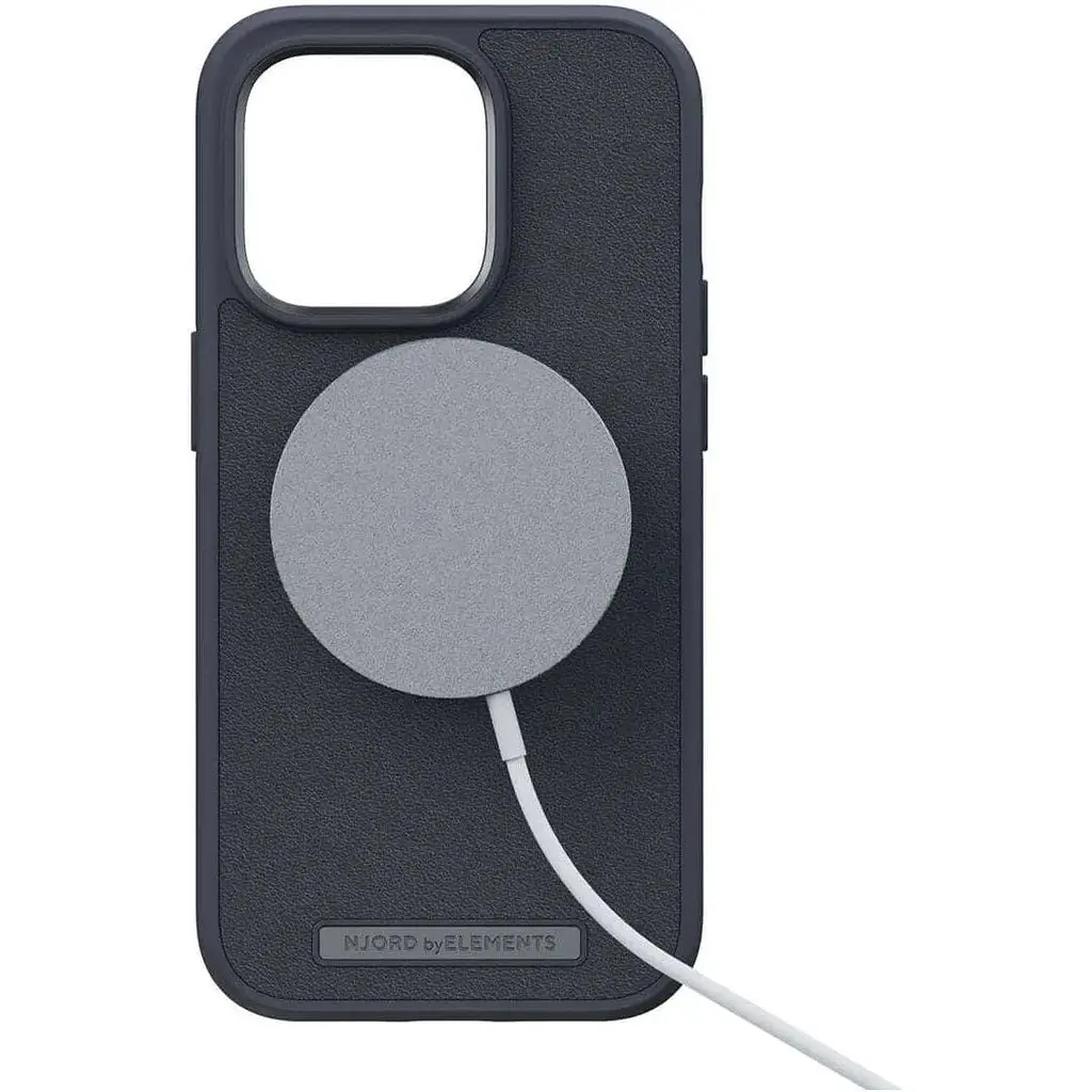 Чехол-накладка Njord Genuine Leather MagSafe Case Black для iPhone 14 Pro Max (NA44GL00U) - фото 6