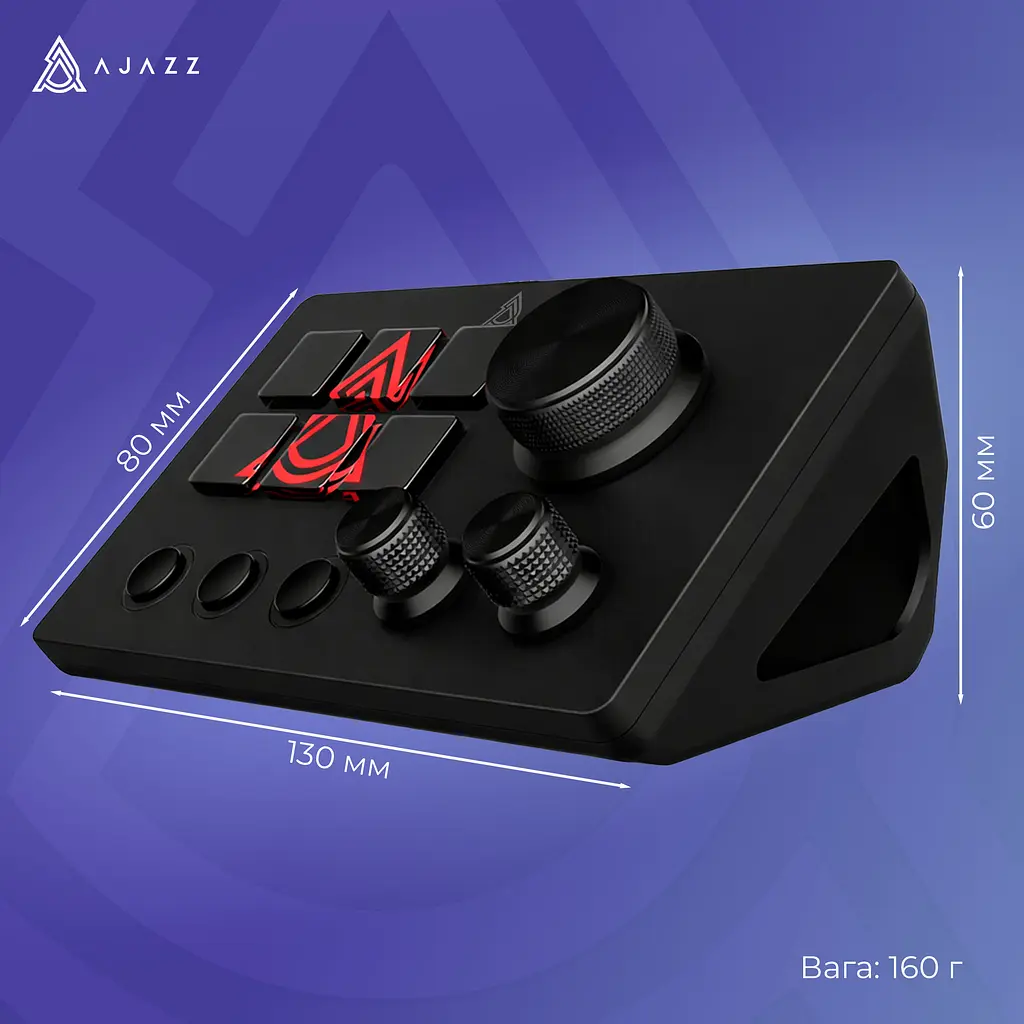 Контроллер для стриминга Ajazz AKP03E USB Black (AKP03E-B) - фото 8