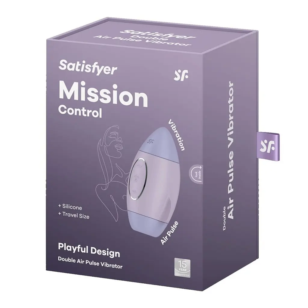Стимулятор Satisfyer Mission Control Вакуумний, 10 см бузковий - фото 6