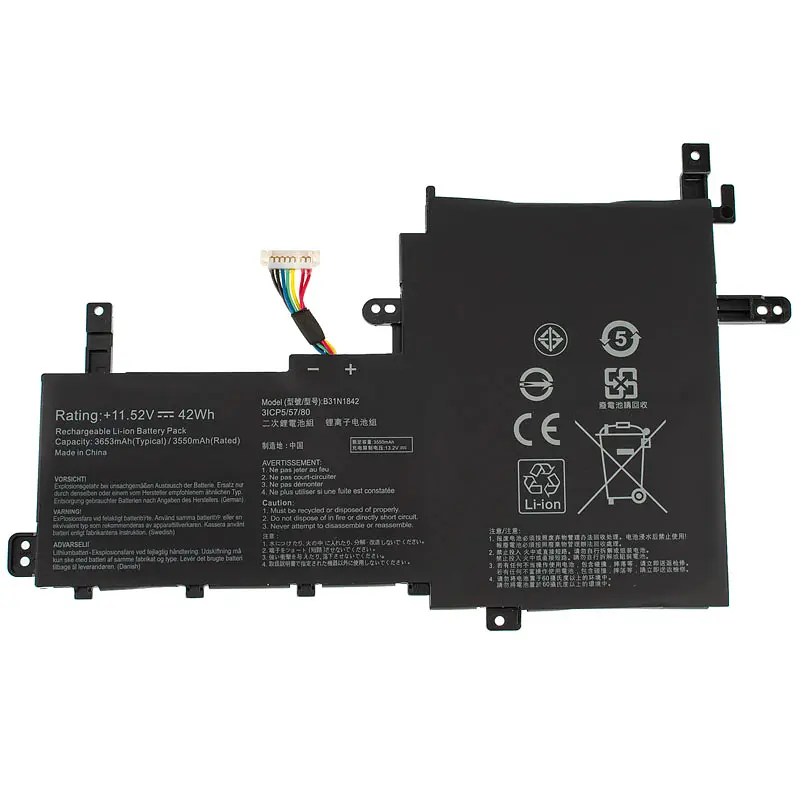 Акумулятор Asus B31N1842 (VivoBook S15 S531FL) 11.52V 3650 mAh 42Wh Black - фото 3