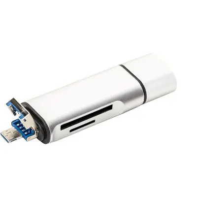 Концентратор XoKo AC-440 Type-C USB 3.0 and MicroUSB/SD Card Reader (XK-AС-440) - фото 3