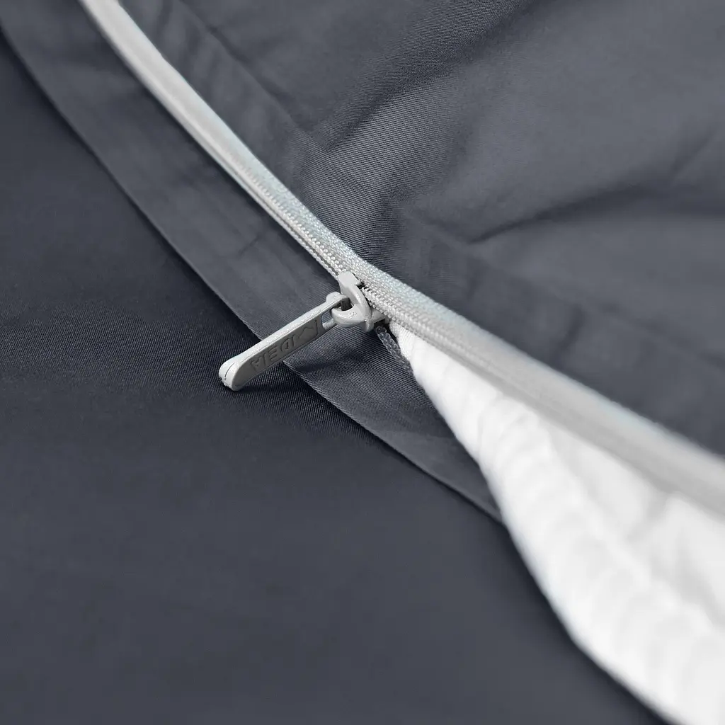 Комплект постільної білизни Ideia Сатин полуторний без простирадла 145х215 см (8-36086_т/сірий) - фото 3