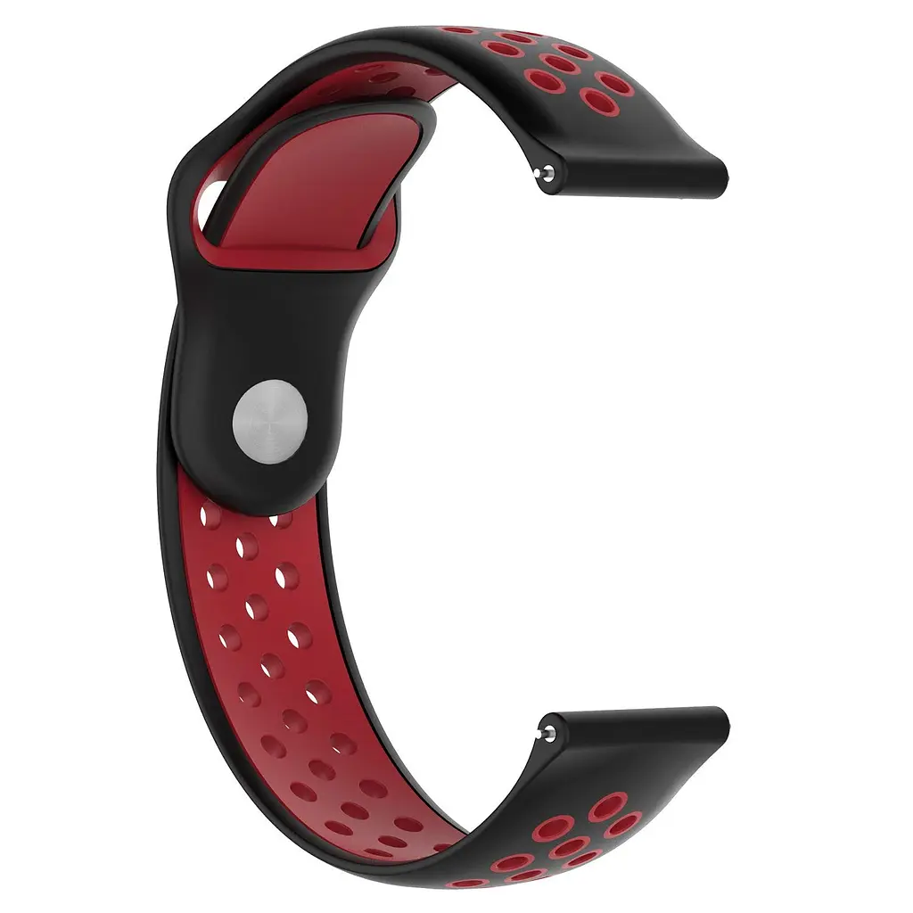Ремінець BeWatch sport-style для Samsung Galaxy Watch 46 мм Чорно-Червоний (1020113) - фото 3