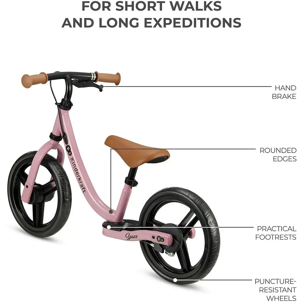 Біговел Kinderkraft Space Dark Pink (KRSPAC23PNK0000) - фото 6