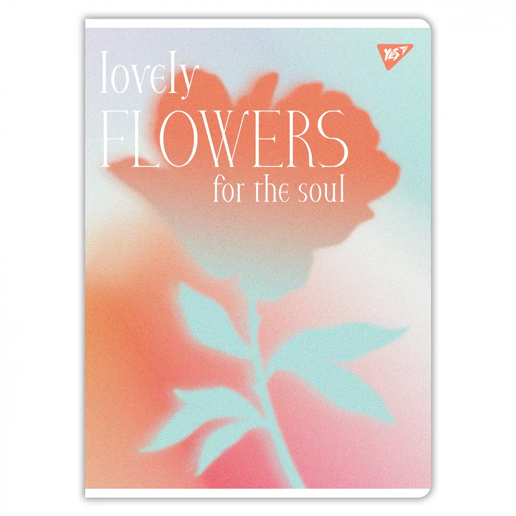 Набір зошитів для записів А4 Yes Lovely flowers 48 аркушів в клітку 3 шт. (682012) - фото 3