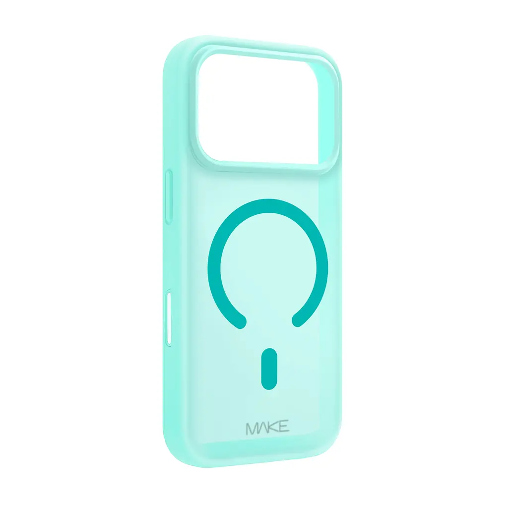 Чохол MAKE Apple iPhone 17 Pro Max Silicone Aura Magnet Cyan