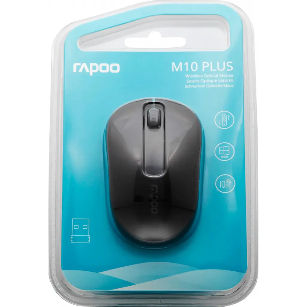 Мишка Rapoo M10 Plus Black - фото 5