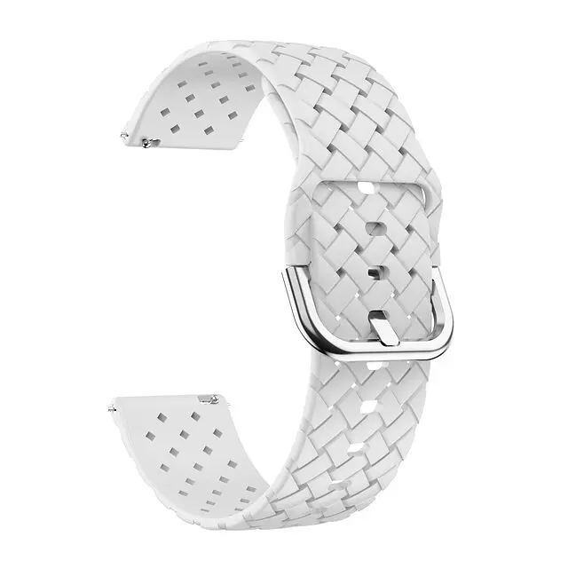 Ремінець Twist для Huawei Watch 2 - білий ширина кріплення 20мм силікон Watchbands (W31-7WB23060001) - фото 2