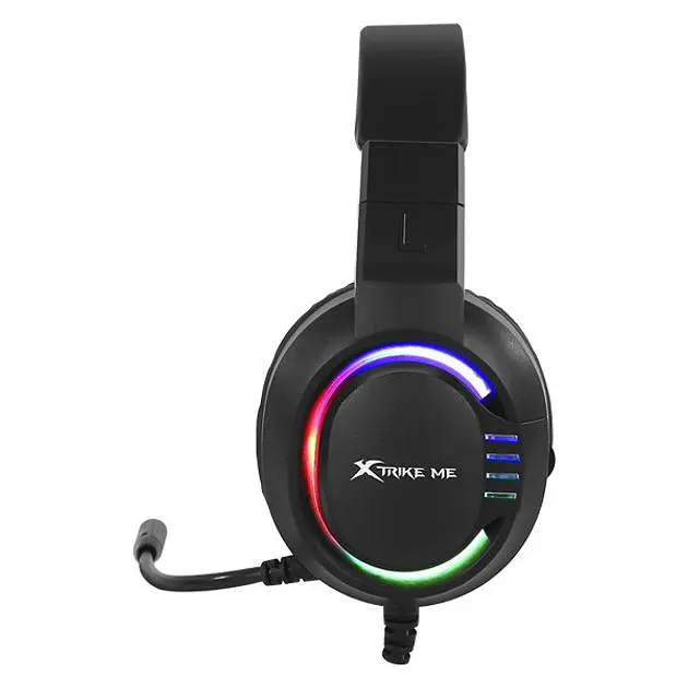 Дротова ігрова гарнітура Xtrike Me Gaming RGB Backlight GH-405, 2х3.5mm, USB, 2m, black - фото 2