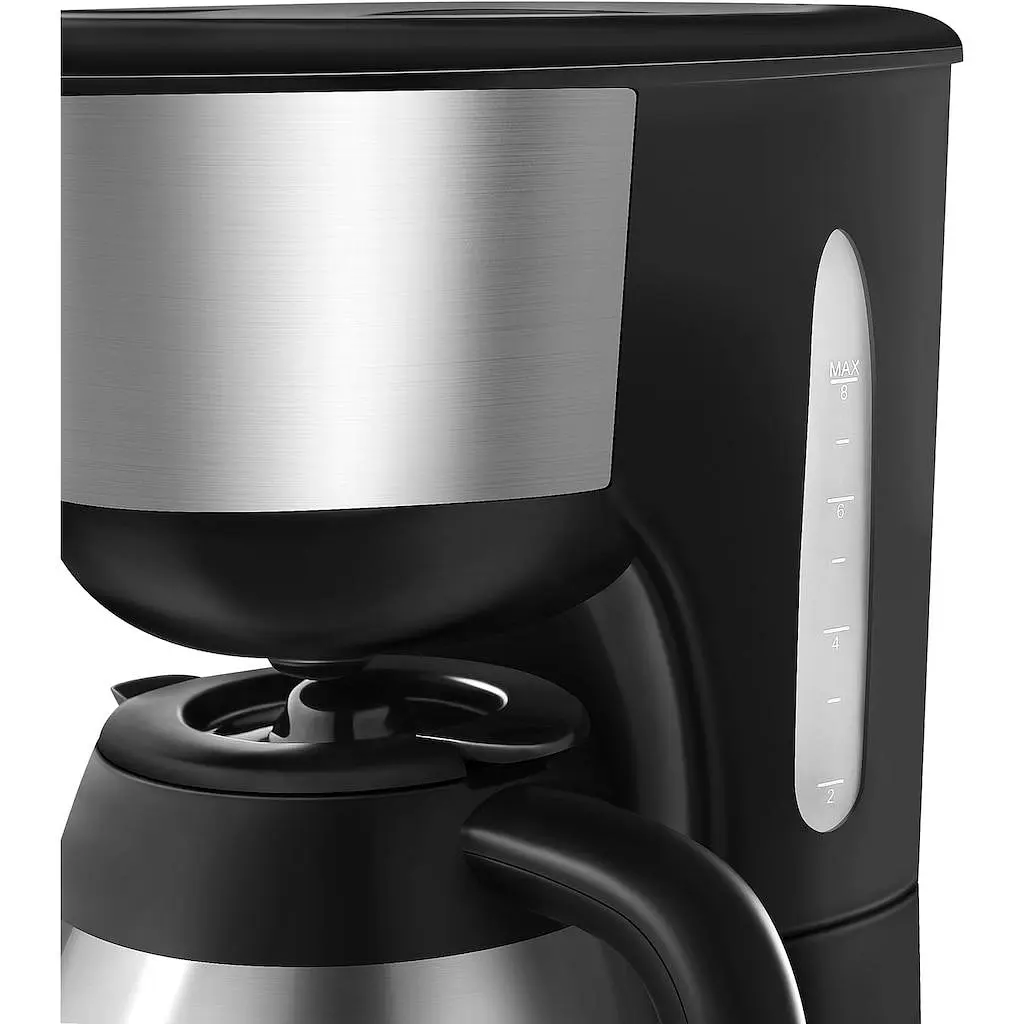 Кофемашина с фильтром Hanseatic HCM9001TJSD, кофейник объемом 1 л, бумажный фильтр, 1x4, с термосом из нержавеющей стали - фото 5