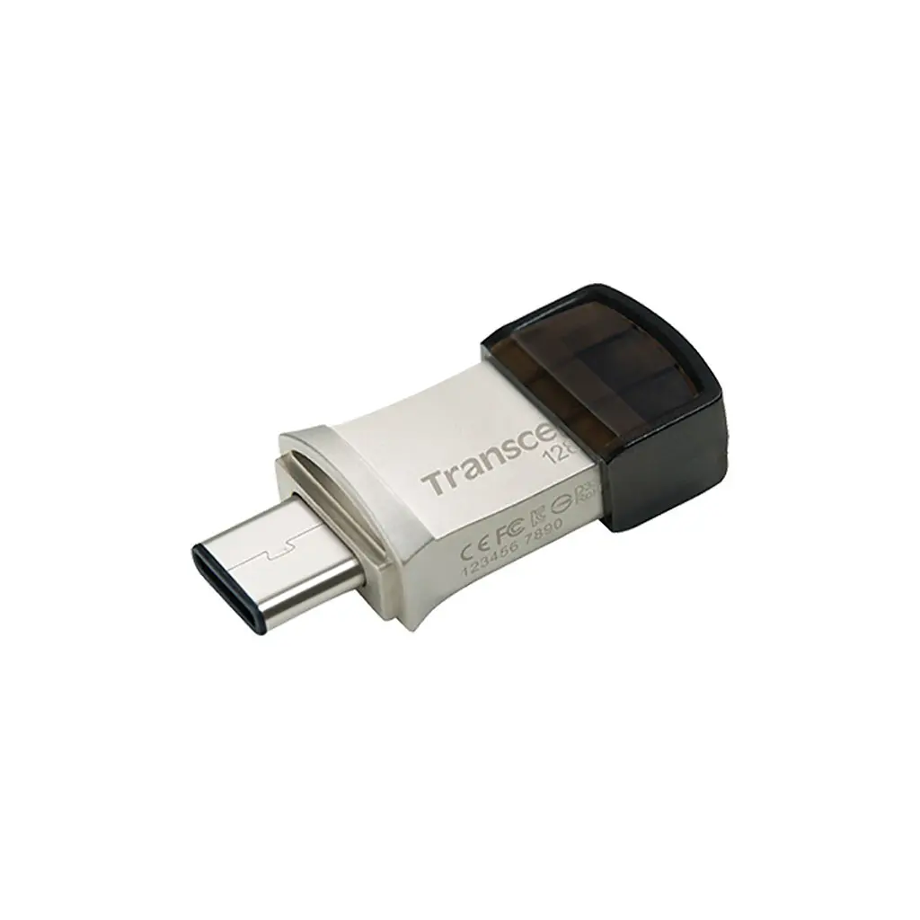 USB флеш накопитель Transcend 128GB JetFlash 890 Silver USB 3.1/Type-C (TS128GJF890S) - фото 2