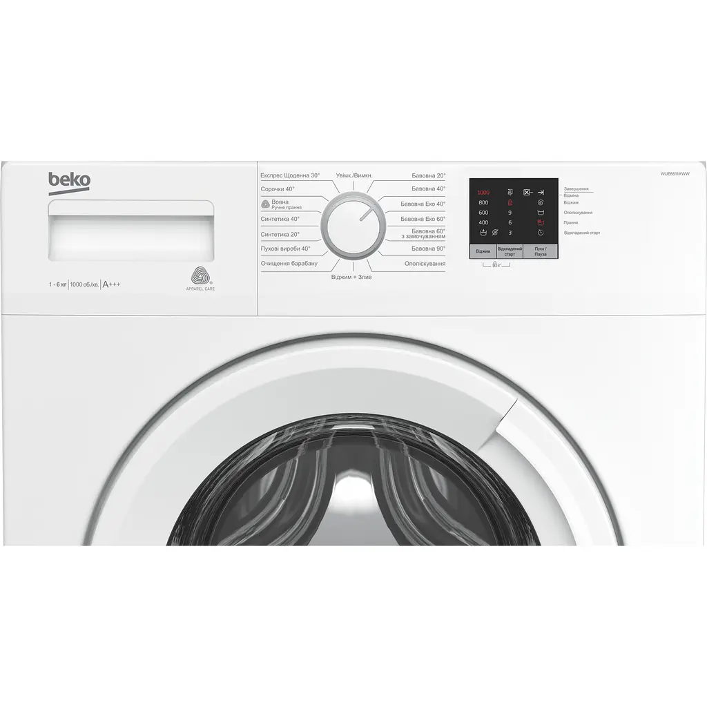 Пральна машина Beko WUE6511XWW автоматична - фото 8
