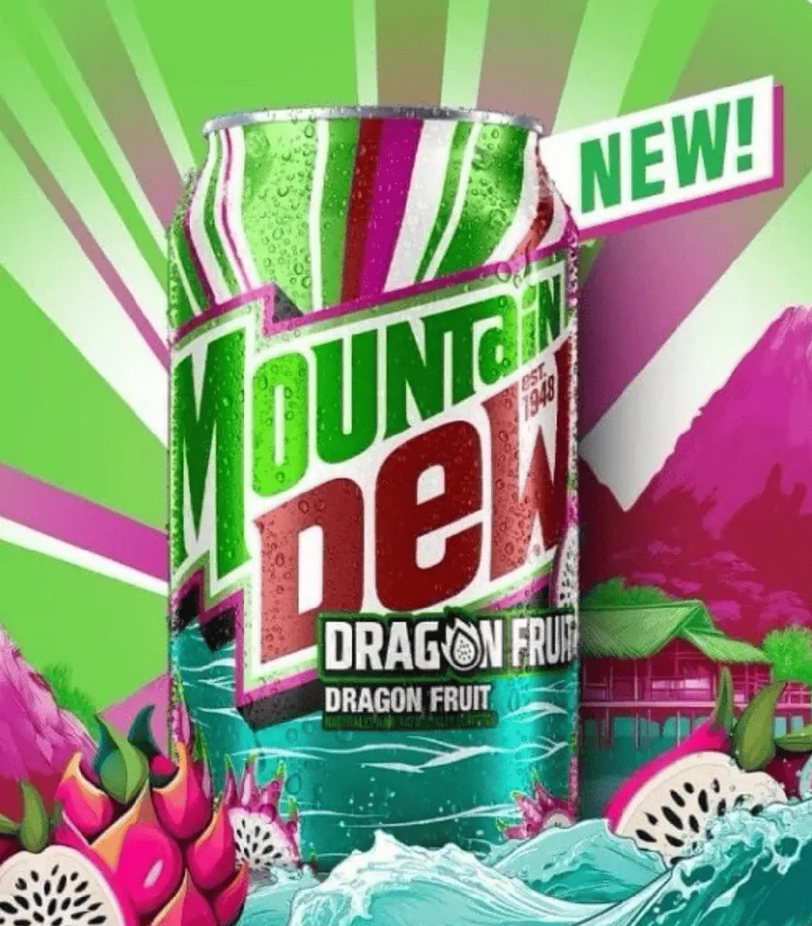 Газований напій Mountain Dew Dragon Fruit 355 мл - фото 4