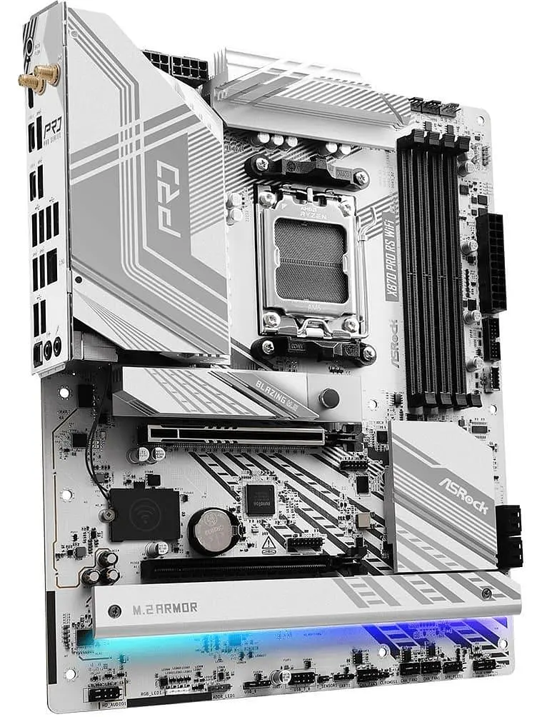 Материнська плата AsRock X870 PRO RS WIFI (X870 PRO RS WIFI) (Socket AM5, AMD X870, ATX) - фото 2