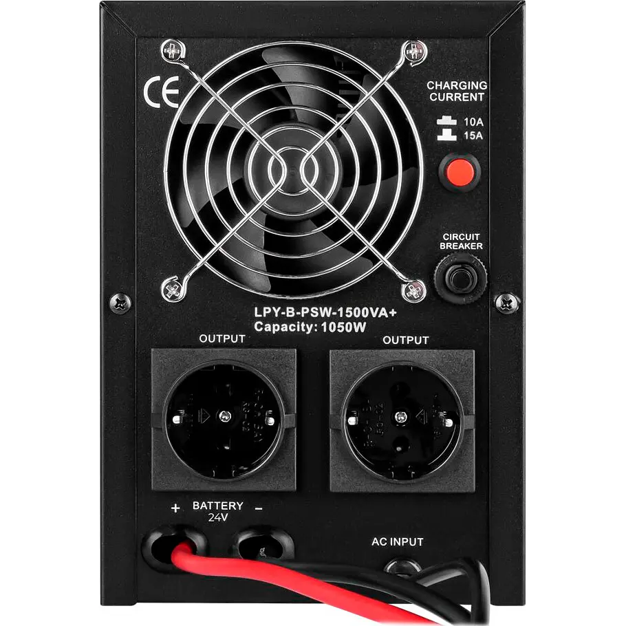 Источник бесперебойного питания [ИБП] LogicPower LPY-B-PSW-1500VA+ 1050W 10A/15A 24V [4130] [107283] - фото 4