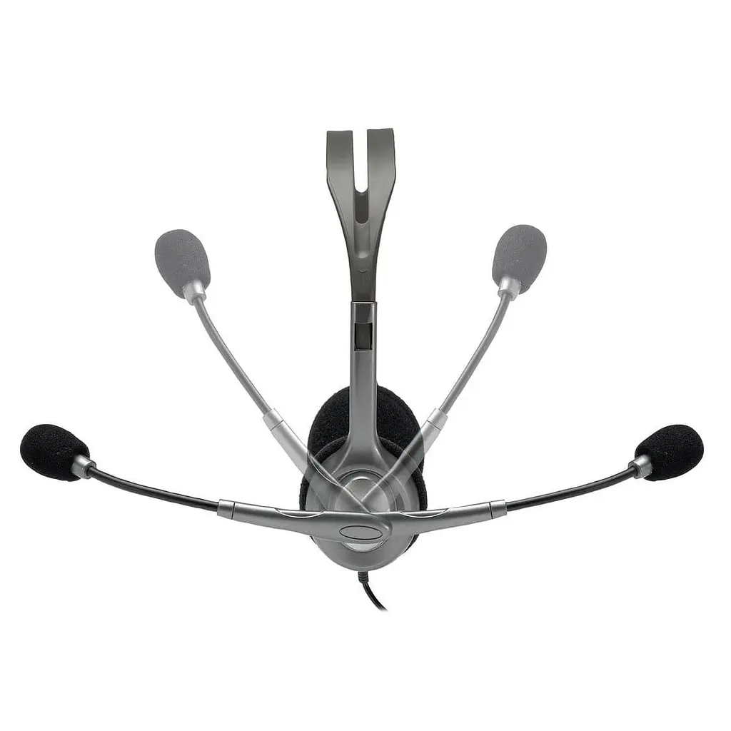 Комп'ютерна гарнітура Logitech H110 Silver (981-000271) - фото 4