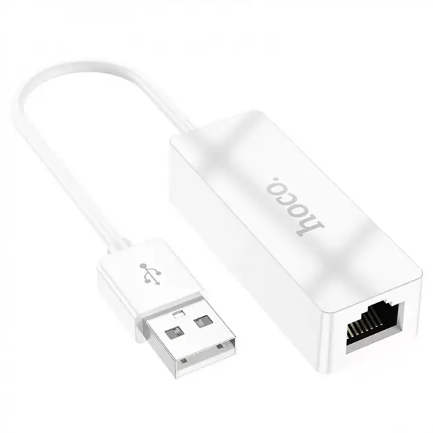 Адаптер перехідник Hoco Ethernet UA22 RJ45 to Usb 14.5 см - фото 2