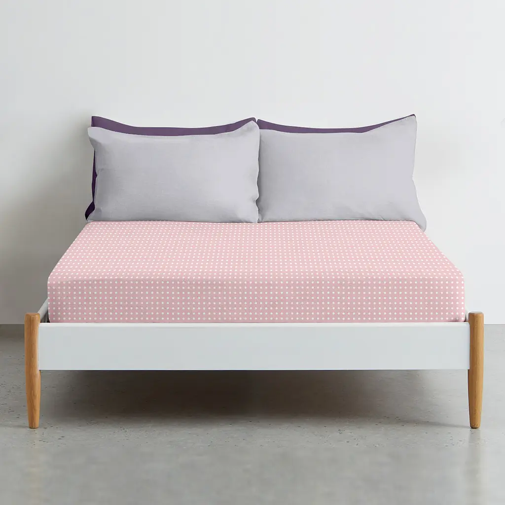 Простирадло на резинці для коляски та люльки Cosas Rose Dots 40х80х5 см (DropRose_FittedStroller_40х80) - фото 3