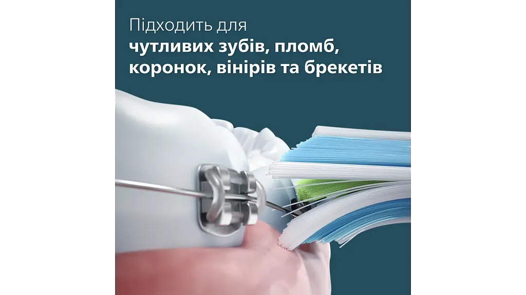 Електрична зубна щітка Philips Sonicare HX3689/42 серії 4100 синьо-зелена - фото 7