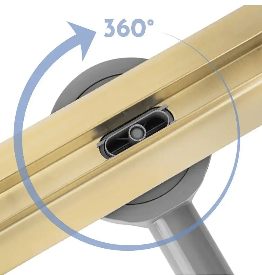 Душовий канал Rea Neox Slim Pro 100 см brushed gold REA-G6990 - фото 2