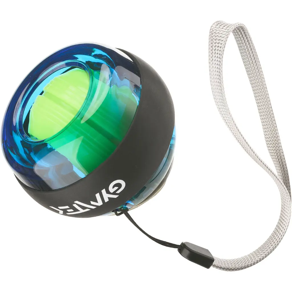 Гіроскопічний тренажер Gymtek Power Ball голубий - фото 2