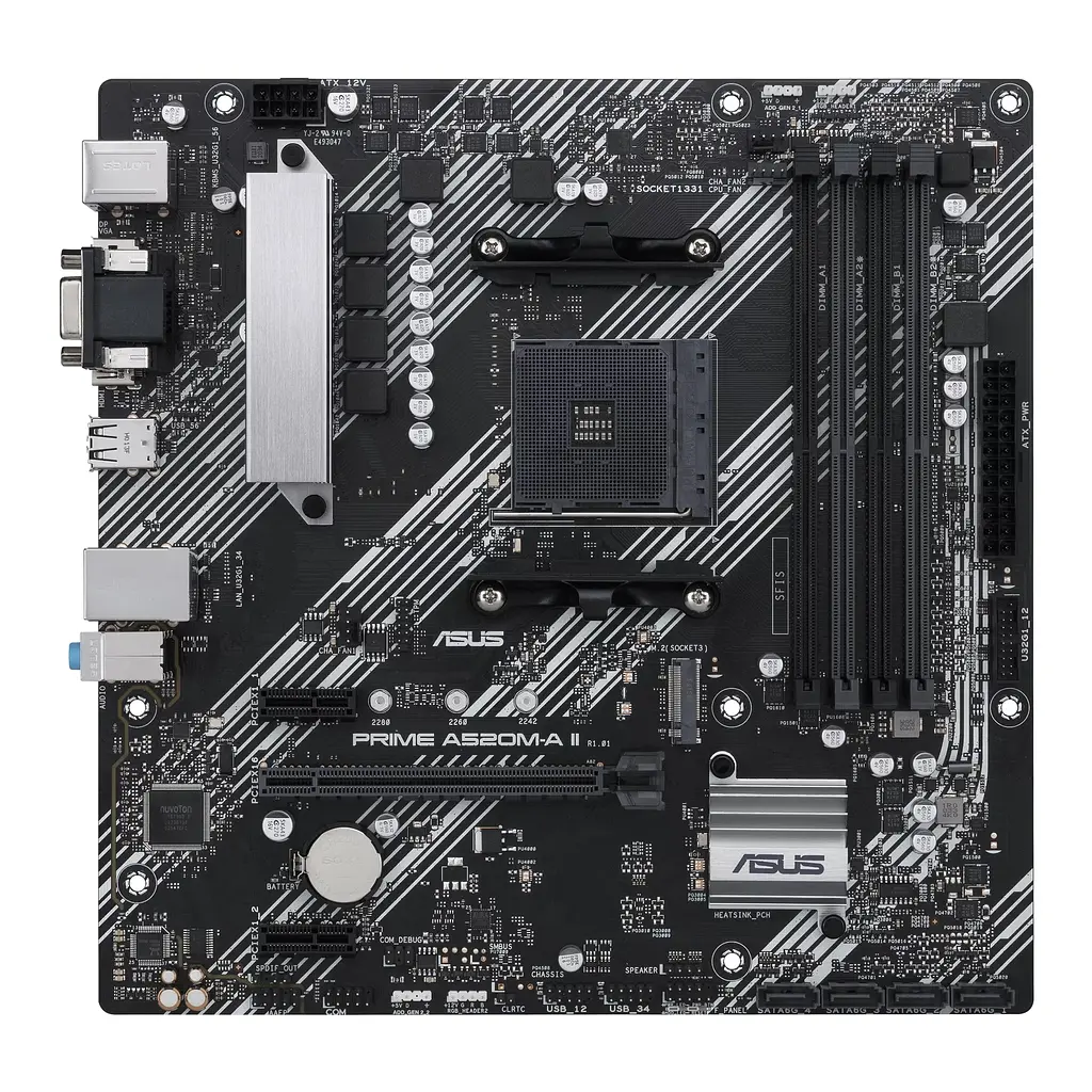 Материнская плата PRIME A520M-A II/CSM sAM4 A520 4xDDR4 HDMI D-Sub DP mATX Asus teh0018988 - фото 2