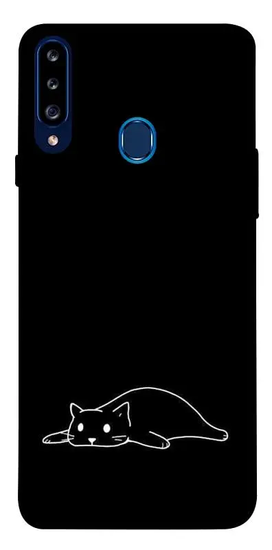 TPU чохол Demsky Lazy cat для Samsung Galaxy A20s