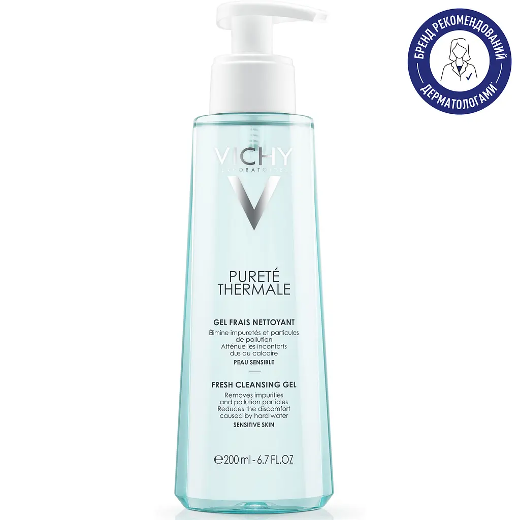 Освіжаючий очищуючий гель для обличчя Vichy Purete Thermale 200 мл - фото 2