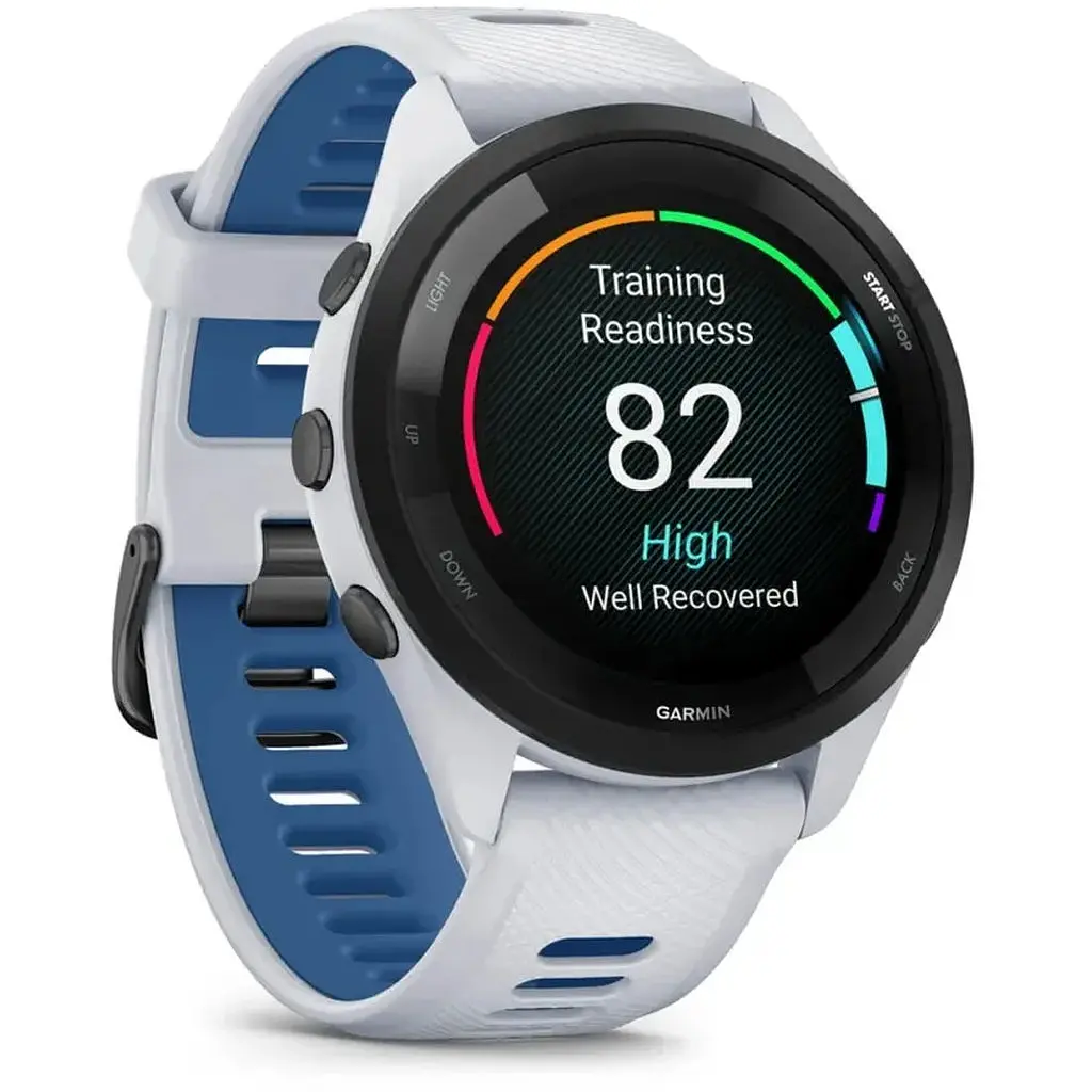 Смарт-часы Garmin Forerunner 265 с белым силиконовым ремешком. - фото 2