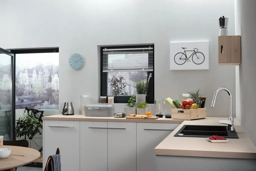 Змішувач Hansgrohe M42-H220 для кухні 2Jet з висувним виливом Chrome71800000 Хром - фото 3