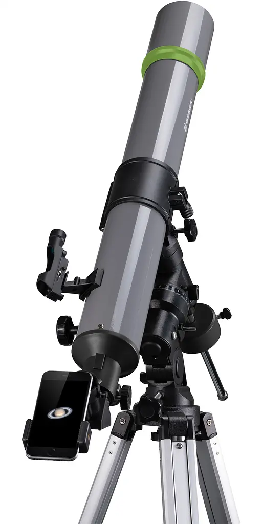 Телескоп Bresser Space Explorer 90/900 EQ3 з місячним фільтром і адаптером для смартфона (9621801) - фото 5