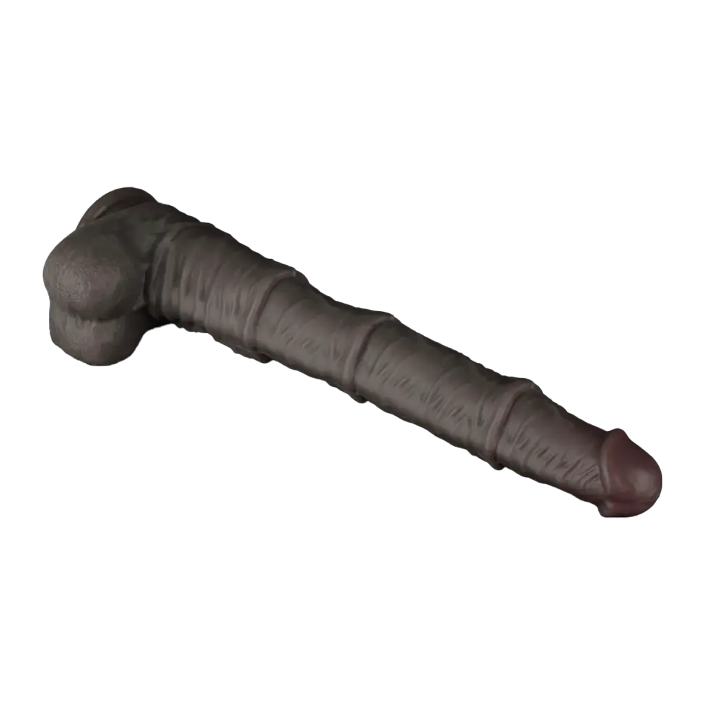 Фалоімітатор LoveToy Dual Layered Bendable 16 Flesh, 40.5 см - фото 6