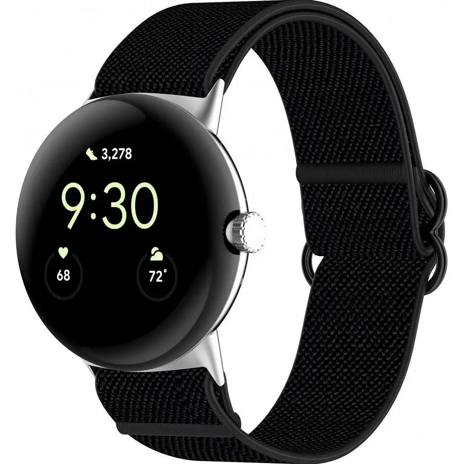 Ремінець ArmorStandart Nylon Band для Google Pixel Watch/Watch 2/ Watch 3/Watch 4 Black (ARM75425) [105460] - фото 2