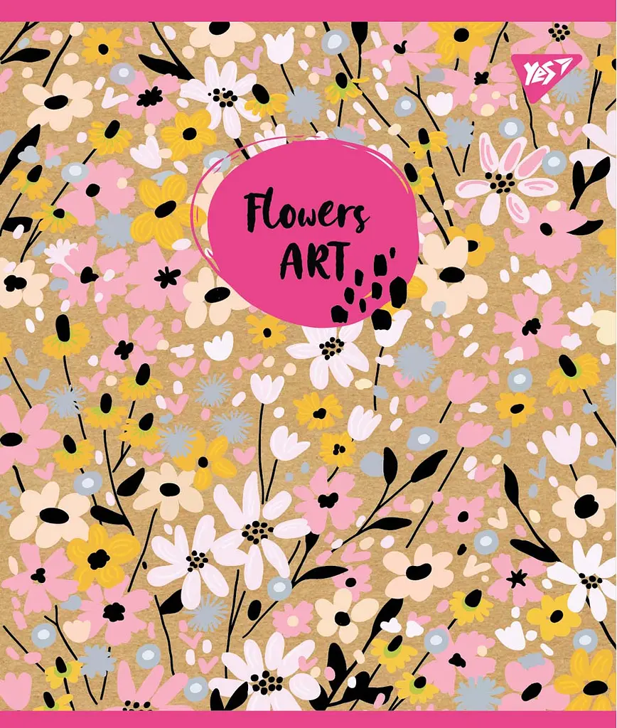 Набор тетрадей Yes Flowers art А5 в линейку 18 листов 10 шт. (765090) - фото 2