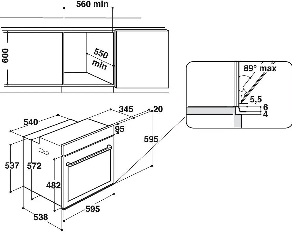 Духовка электрическая Whirlpool W7OM44S1PBL - фото 2