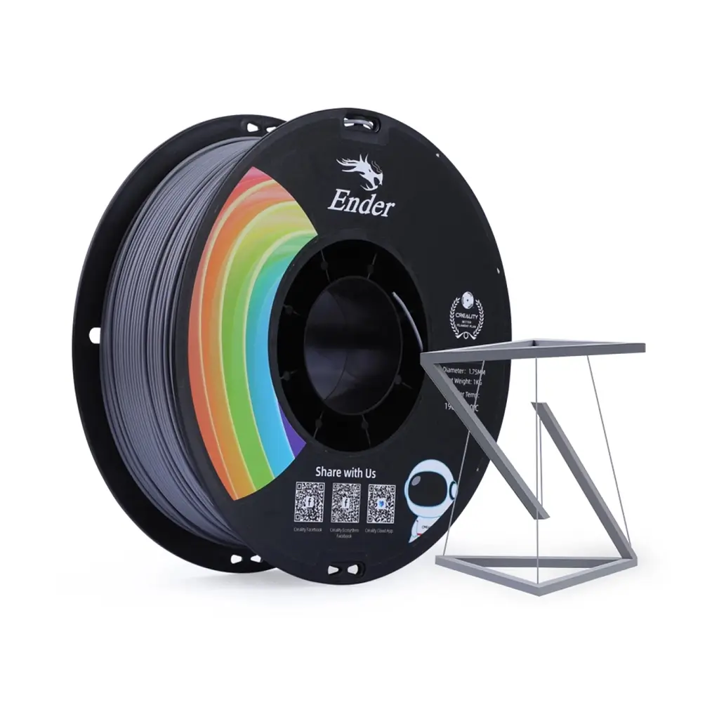 Пластик для 3D-принтера Creality PLA+ 1кг, 1.75мм, gray (3301010308) - фото 5