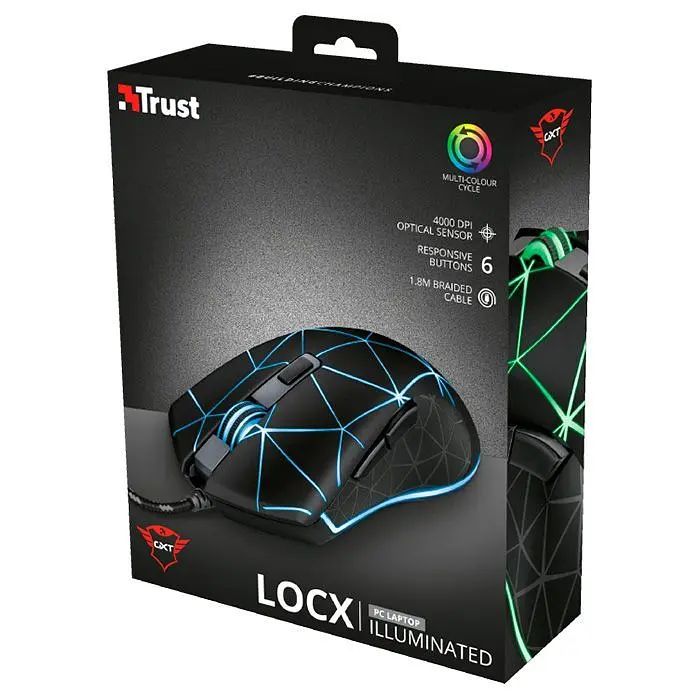 Миша Trust GXT Gaming GXT 133 Locx Black (22988) [74554] - фото 6