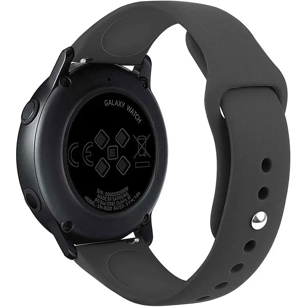 Універсальний ремінець DK Silicone Band для Samsung Watch 22mm Dark Gray [171125] - фото 3