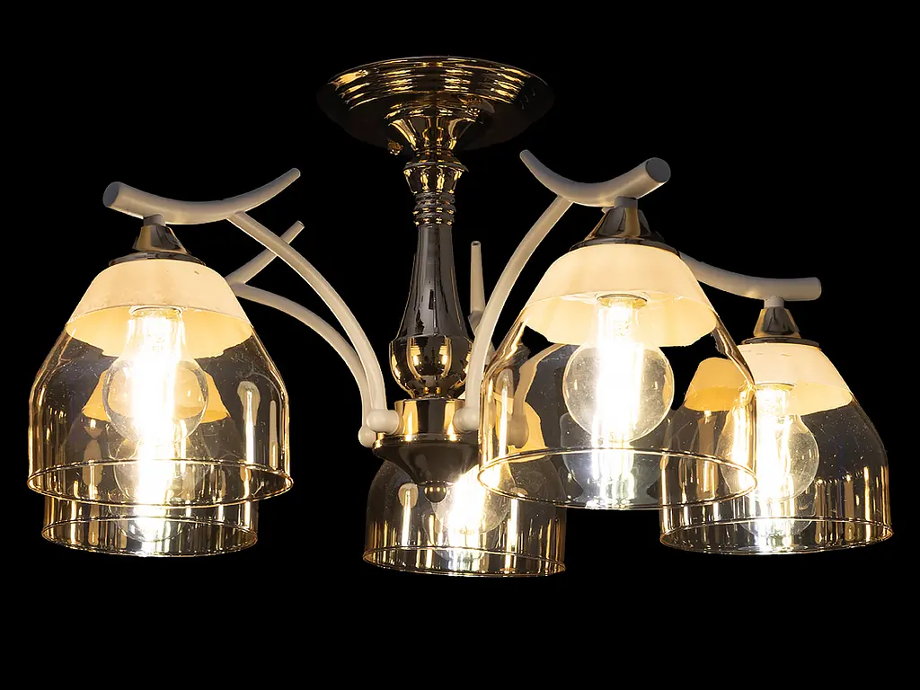 Люстра Brille LK-731S/5 E27 WH+FG - фото 4