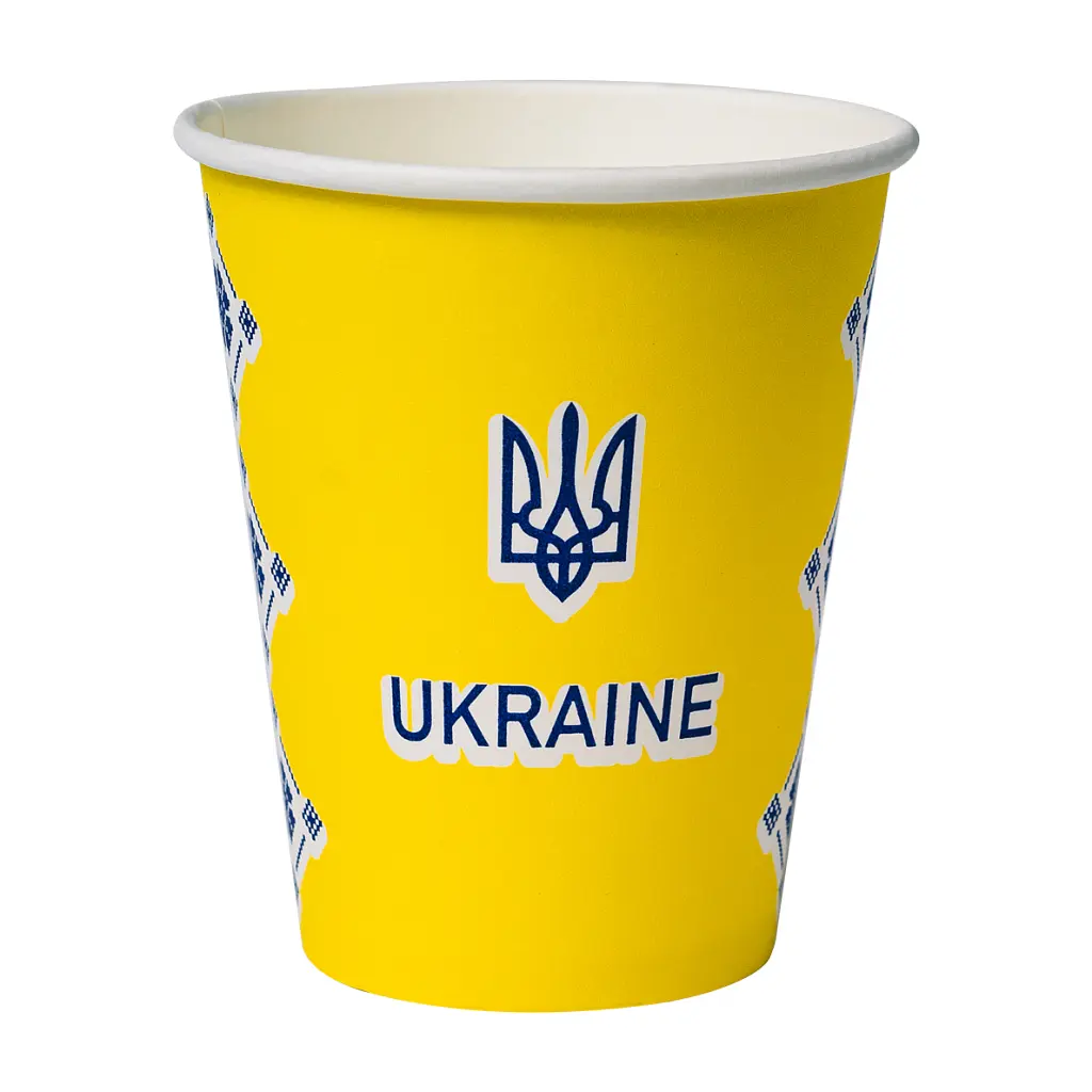 Стакани одноразові Україна PATRIOT паперові 250 мл 50 шт (CUP250PAT) - фото 2