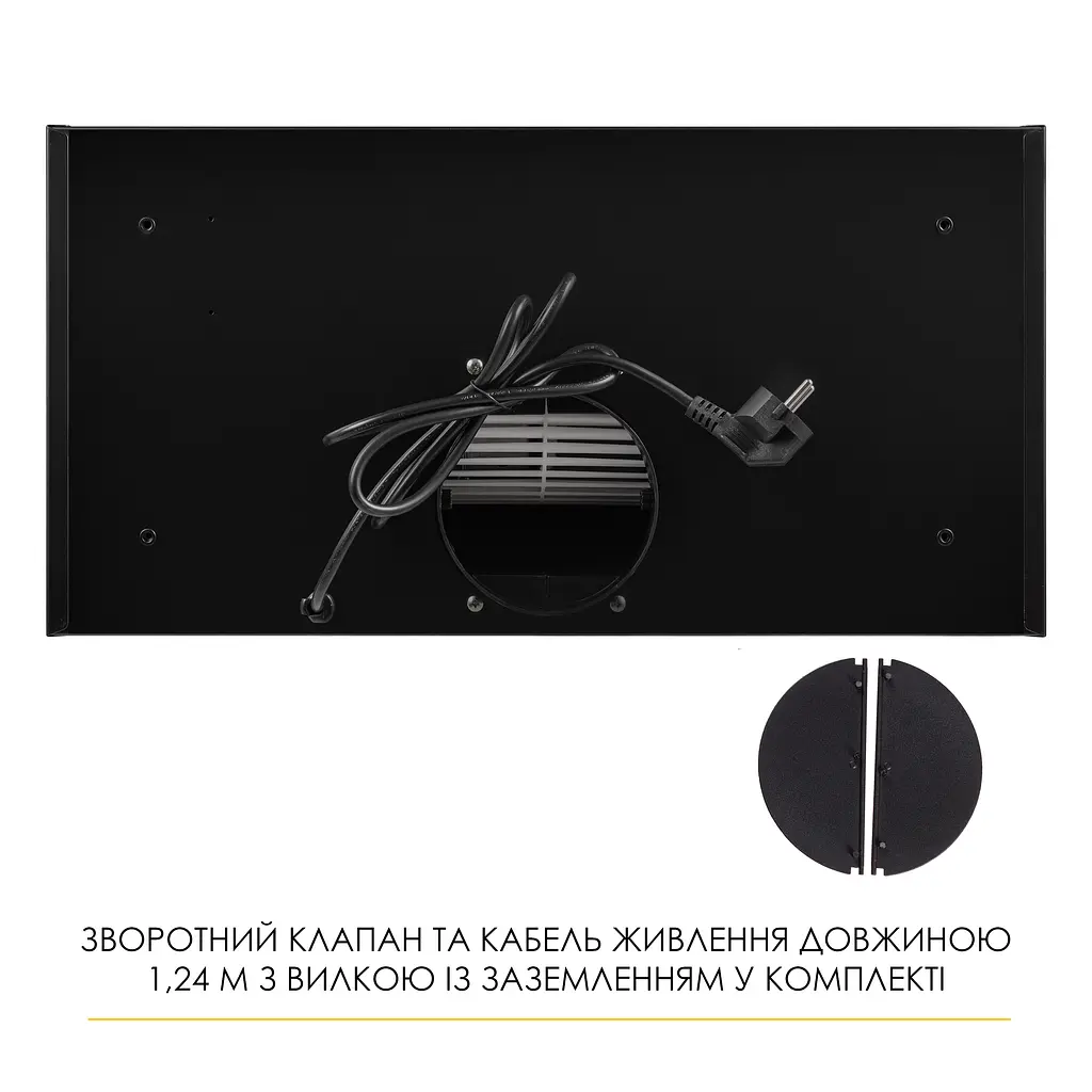 Витяжка повновбудована WEILOR LUMINA WBG 69 BLACK SILENCE - фото 14