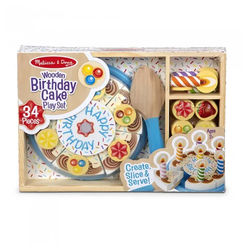 Ігровий набір Melissa&Doug дерев'яний "День народження-торт" (MD10511) - фото 3