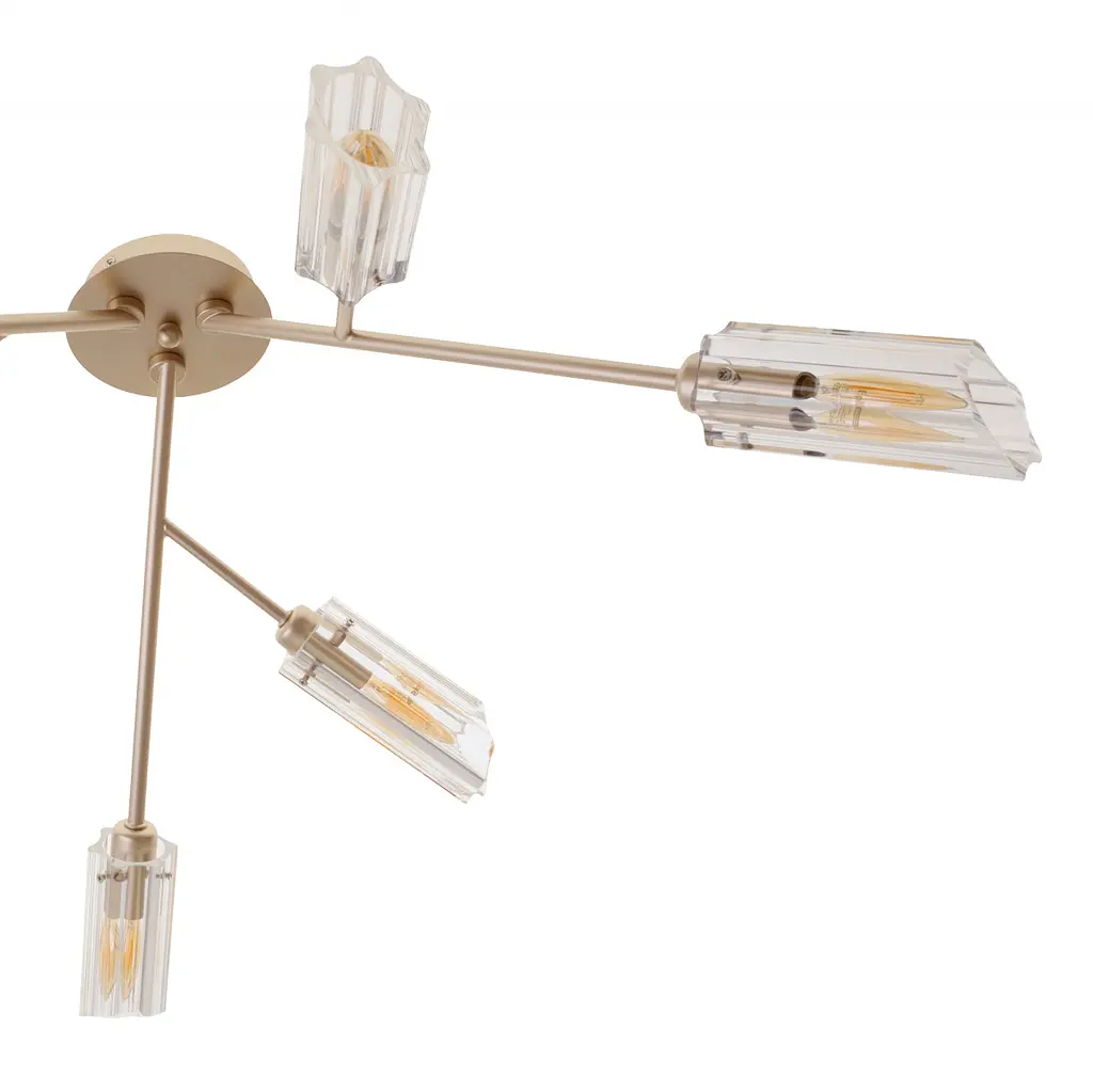 Люстра потолочная Brille в спальню Е14 40W BZ (LK-698C/6) - фото 4