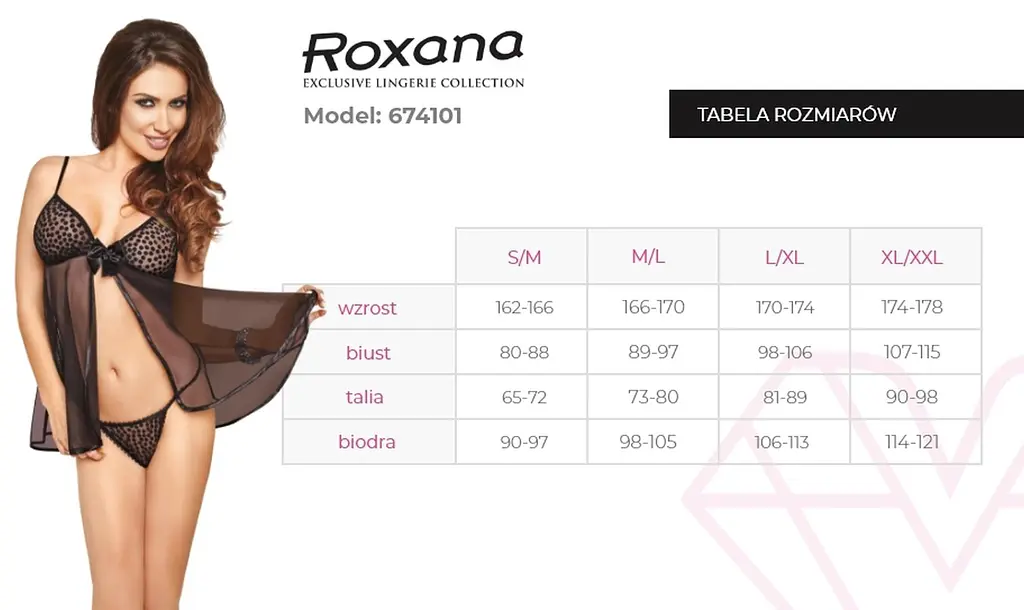 Комплект білизни Roxana 6741 XXL чорний - фото 4