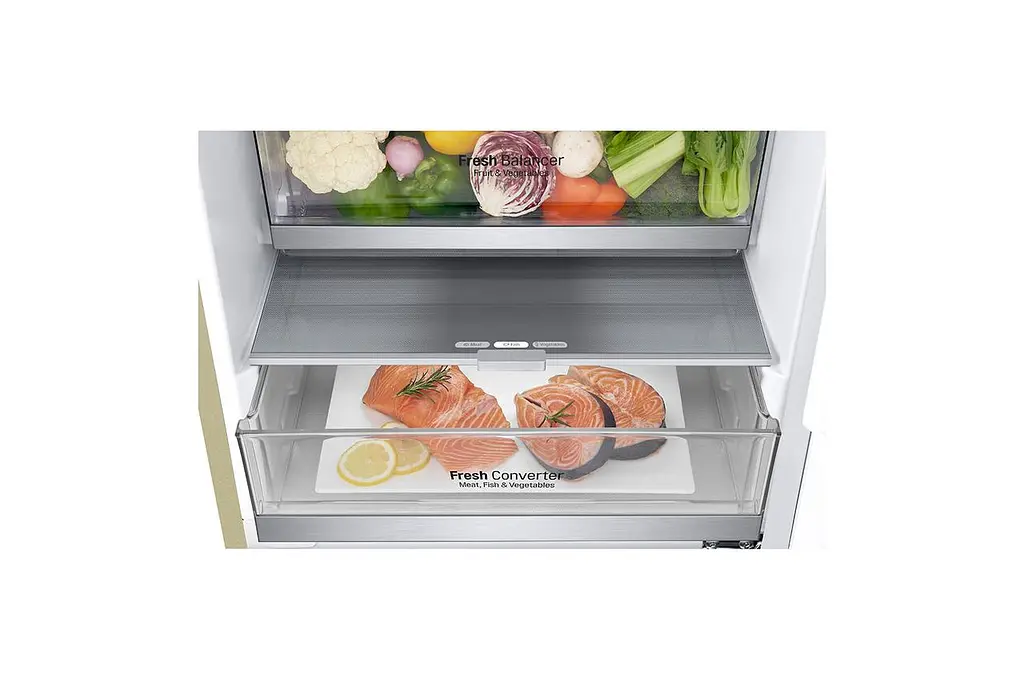 Холодильник LG GW-B509SEDZ203см 2 дв холодильне відділення 277 л морозильне відділення 107 л A++ NF Лін Зона свіжий Диспл зовнішній Бежевий (GW-B509SEDZ) - фото 5