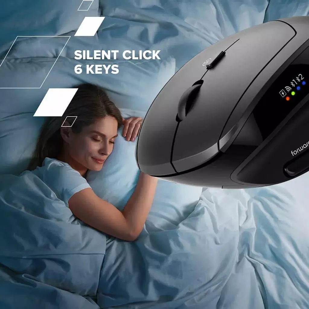 Миша Canyon mouse MW-25 Ergonomic LED AA Dual mode Wireless Black (CNS-CMSW25) - фото 6